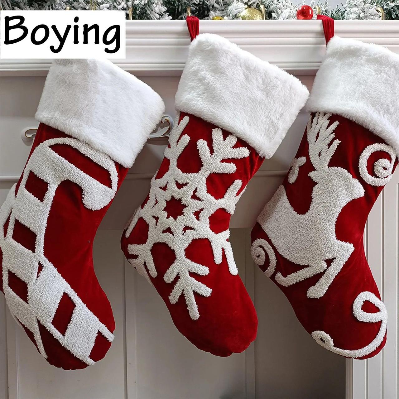 Big Christmas decor socks