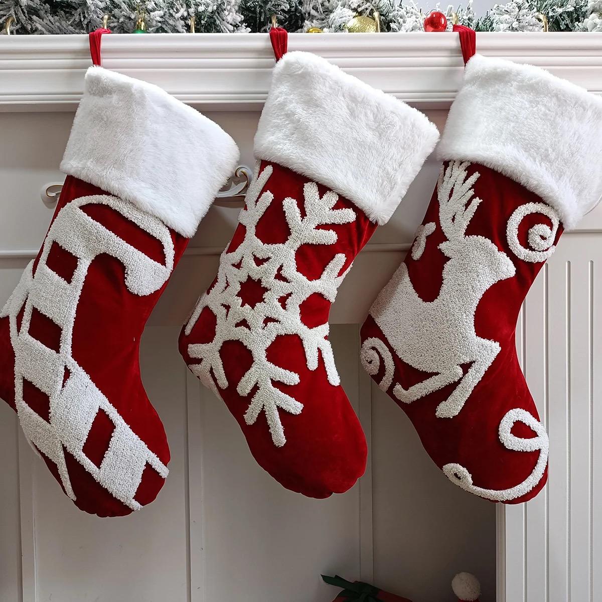 Big Christmas decor socks