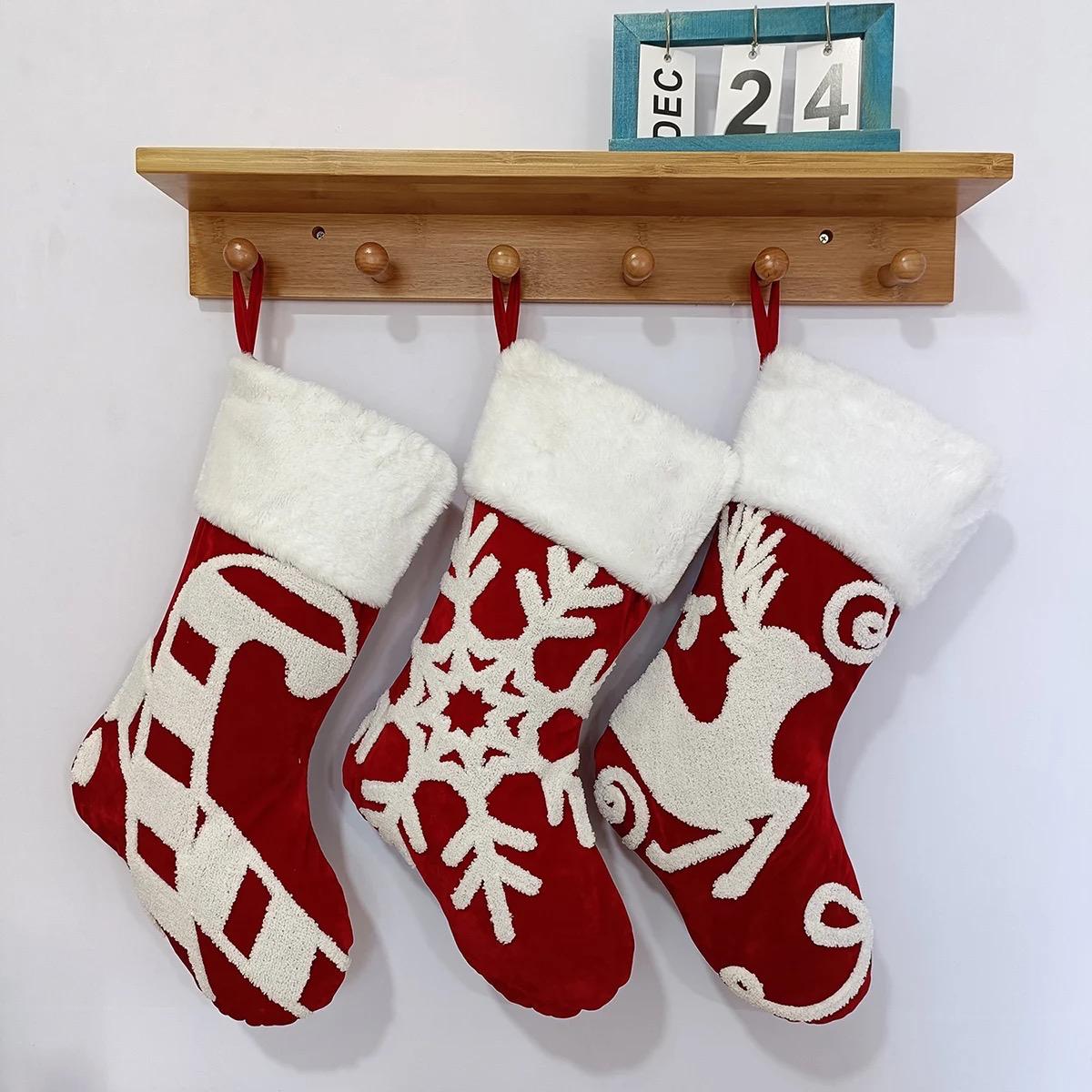 Big Christmas decor socks