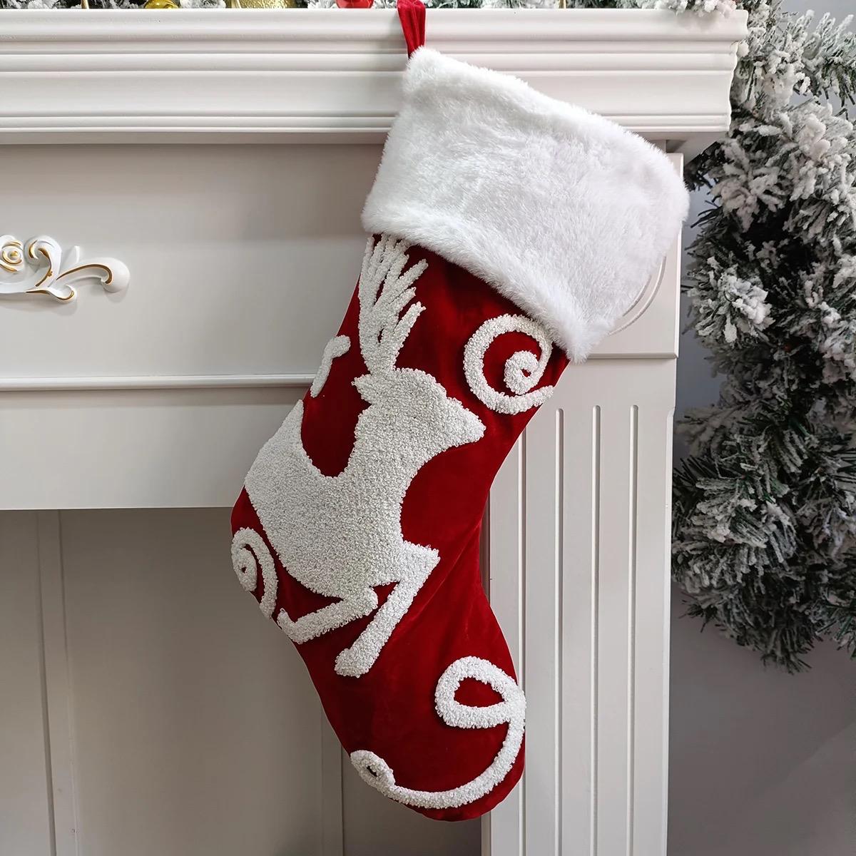Big Christmas decor socks