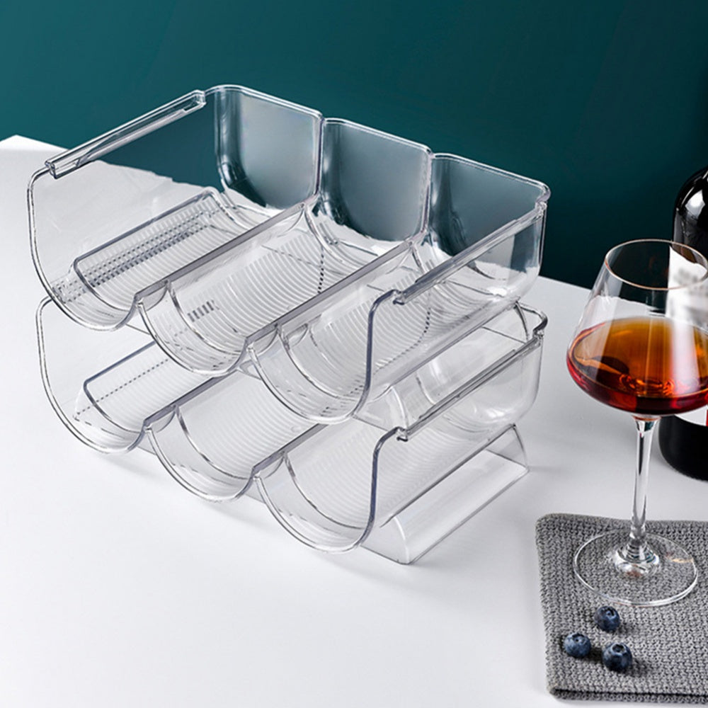 Triple Stackable Wine Bottle Rack Glass Holder /  Bottle Holder