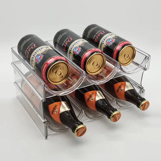 Triple Stackable Wine Bottle Rack Glass Holder /  Bottle Holder