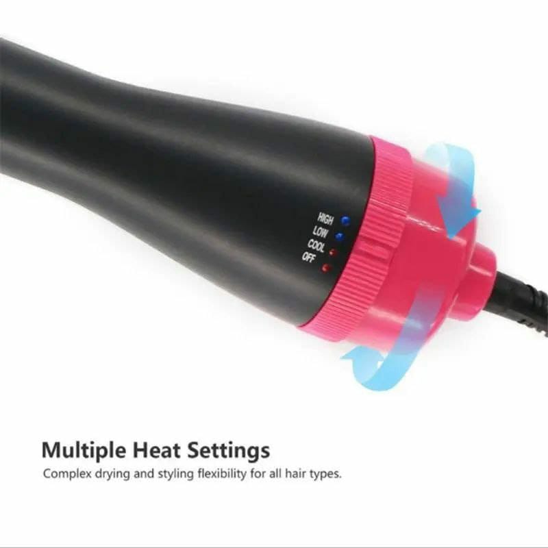 Electric hair straightener brush/dryer
