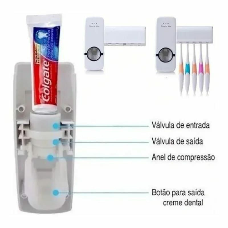 Touch me toothpaste dispenser