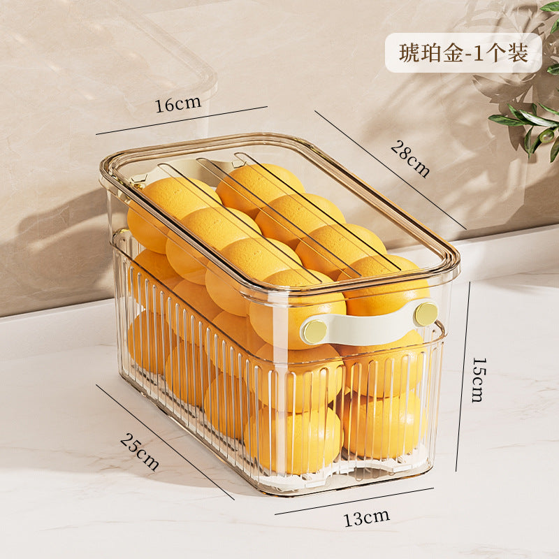 Stackable acrylic fridge containers