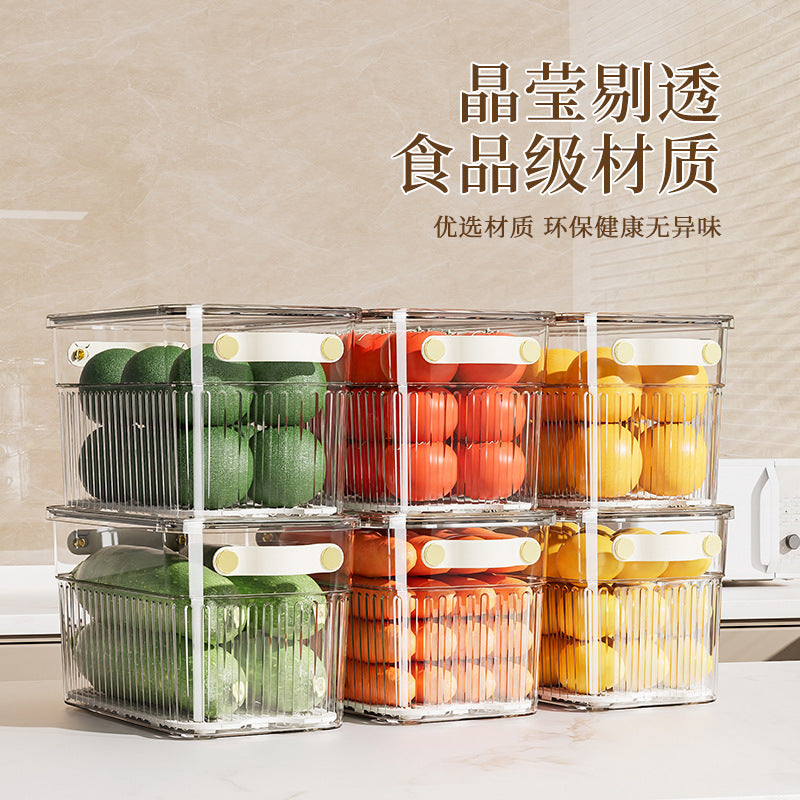 Stackable acrylic fridge containers