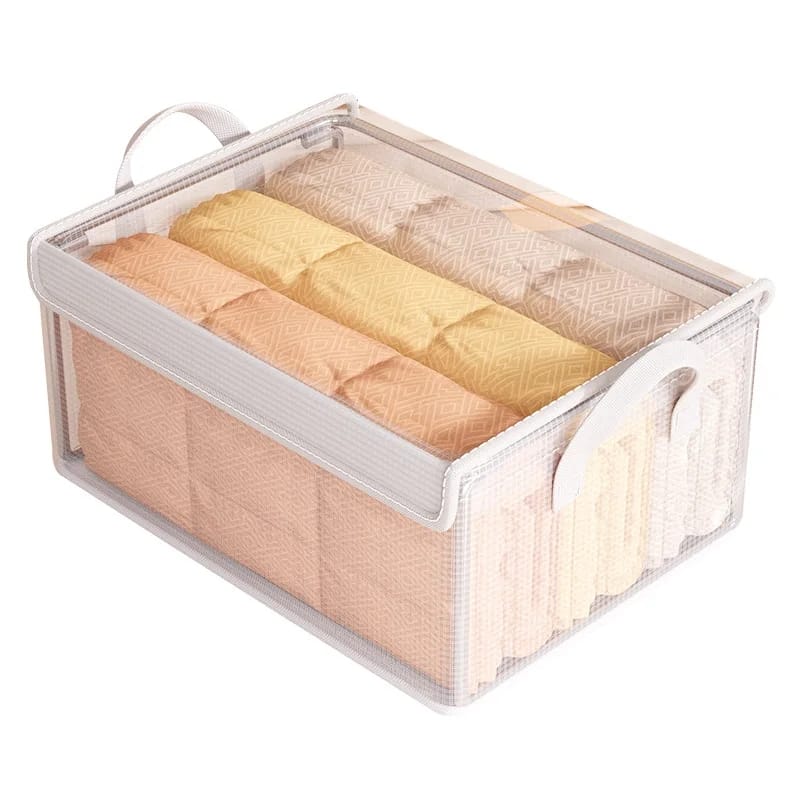 Thick transparent fabric closet organizer