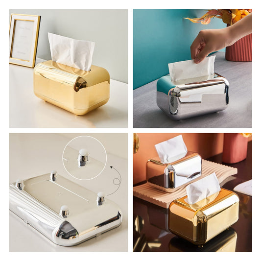 Metallic serviette holder