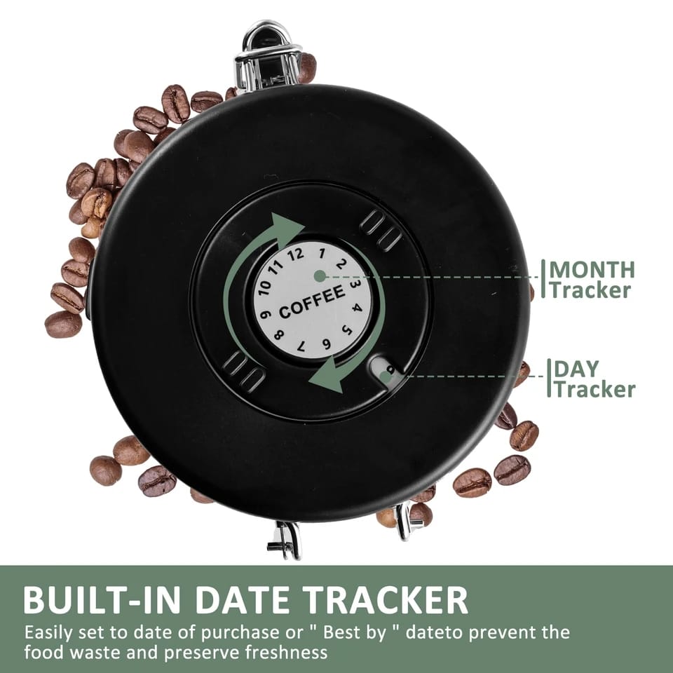 Coffee tools of stainless steel coffee bean vacuum food storage container