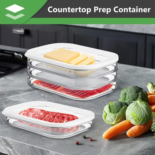 3 in 1 stackable bacon and cheese container