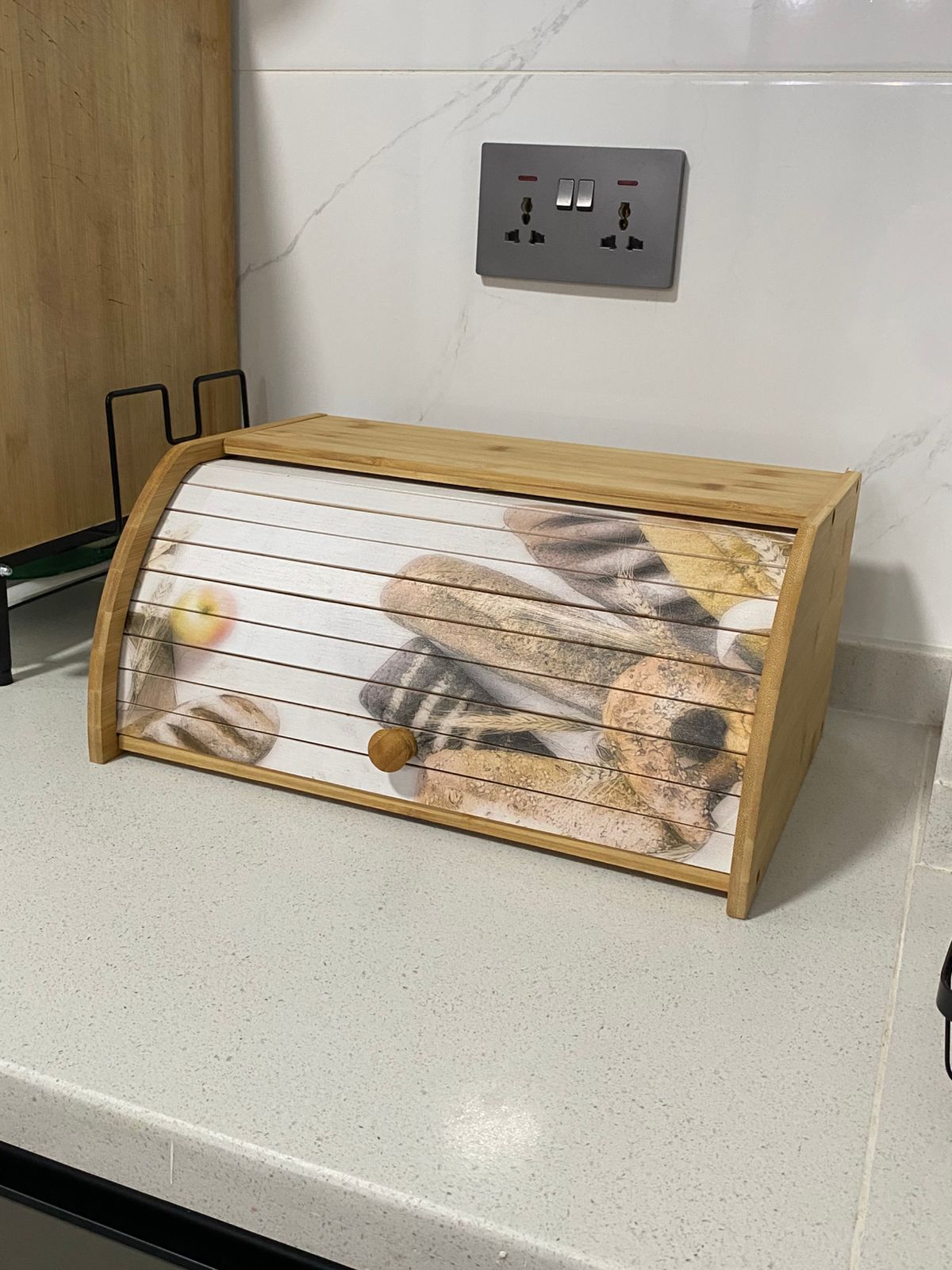 Eco-Friendly Bamboo Bread Bin