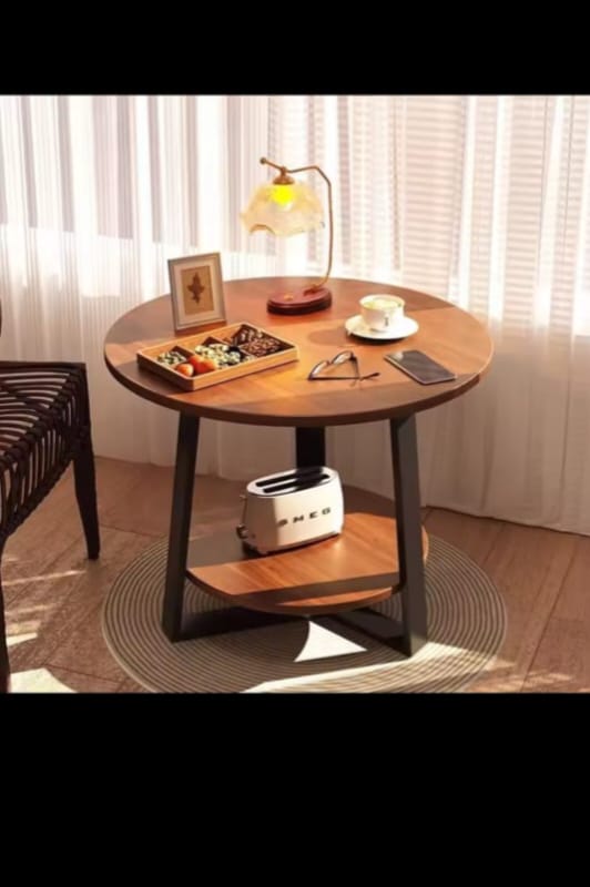 Eye-catching luxury double layered coffe side table