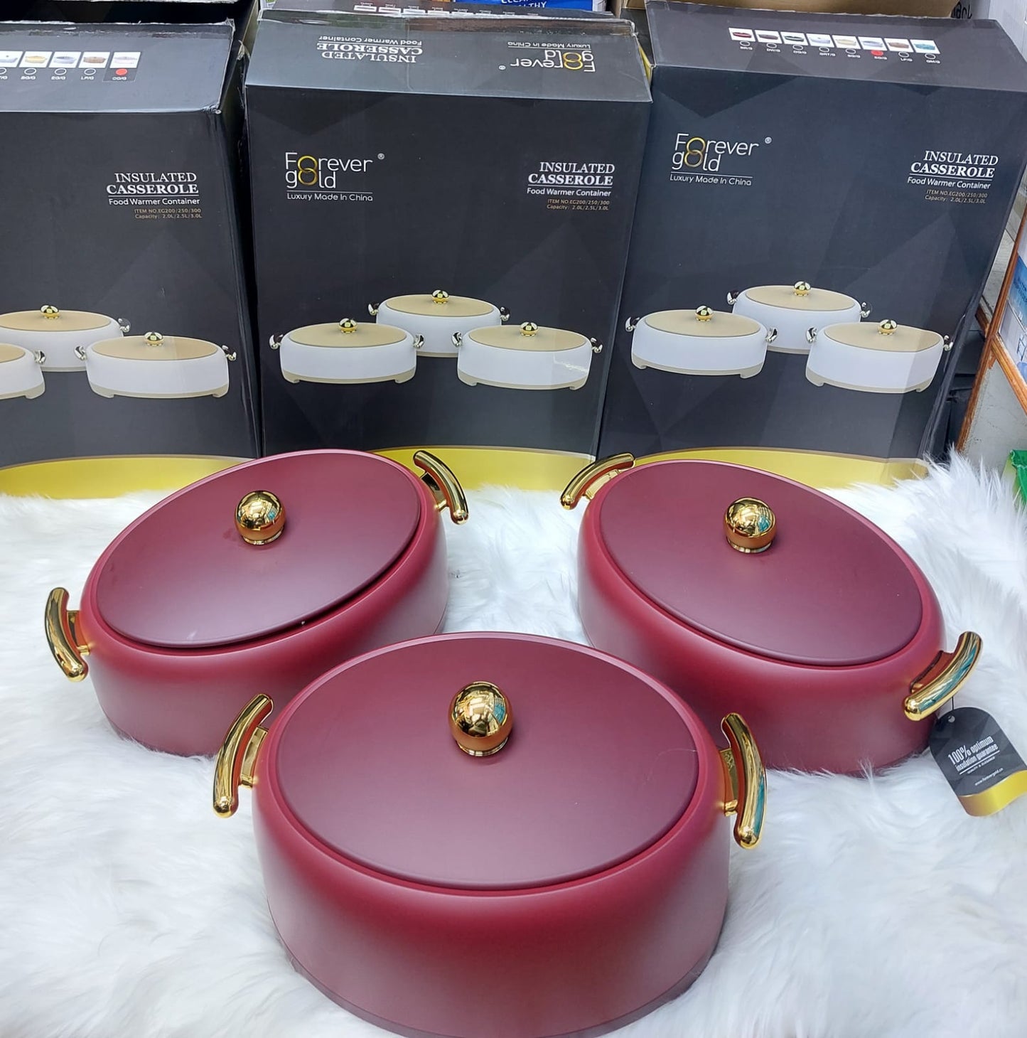 Insulated Casserole Marble hot pot.