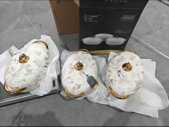 Insulated Casserole Marble hot pot.