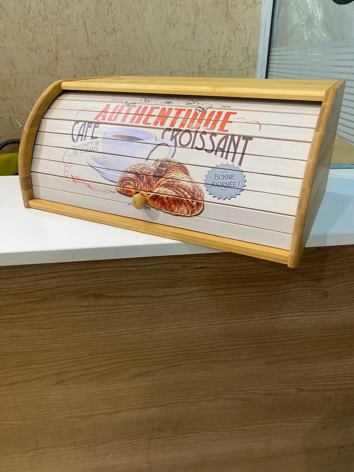 Eco-Friendly Bamboo Bread Bin