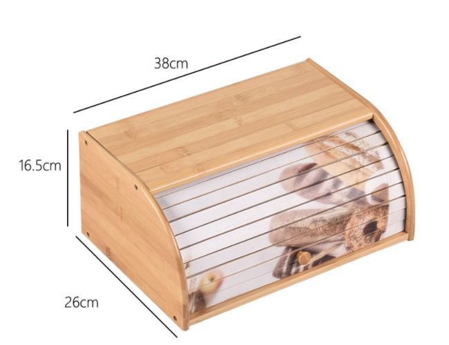 Eco-Friendly Bamboo Bread Bin