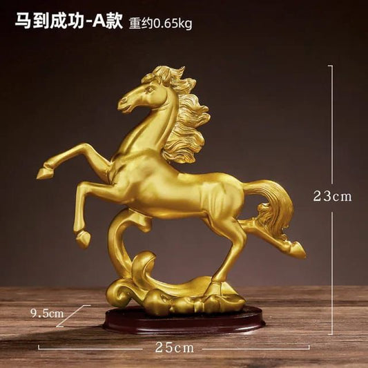 Gold decor horse