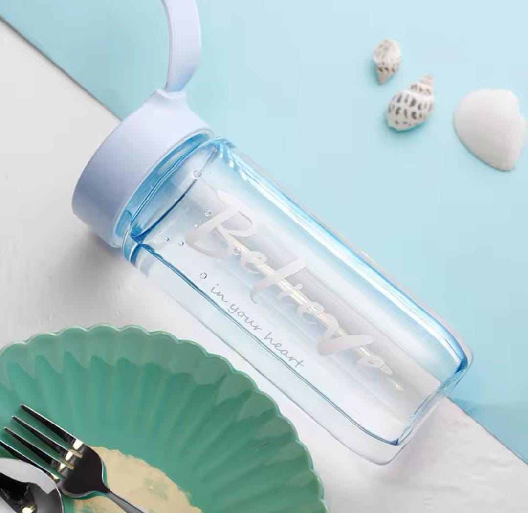 Frosted water bottles