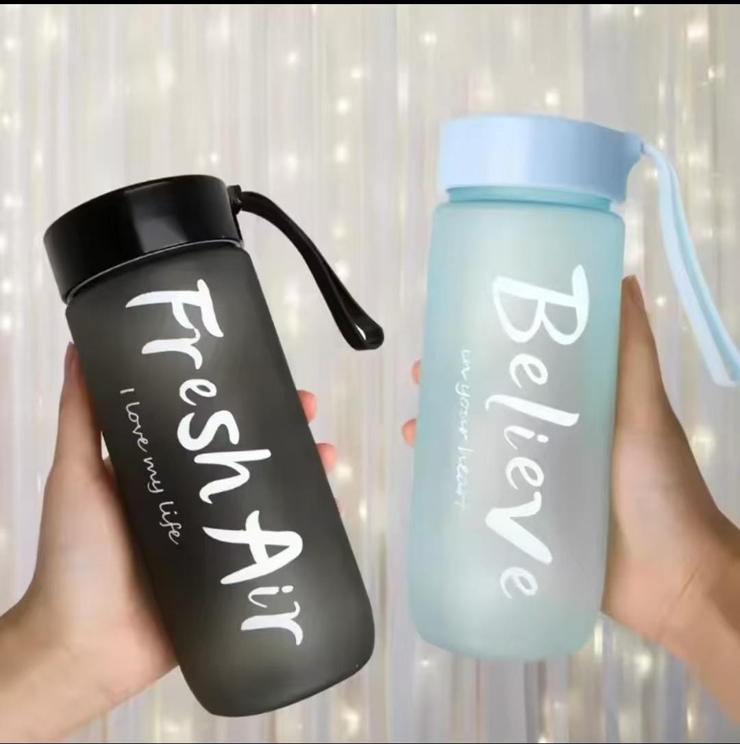 Frosted water bottles