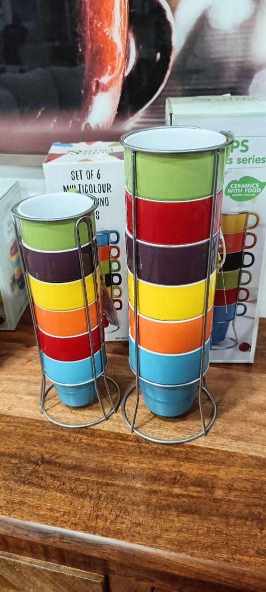 Stackable Ceramic Cups.