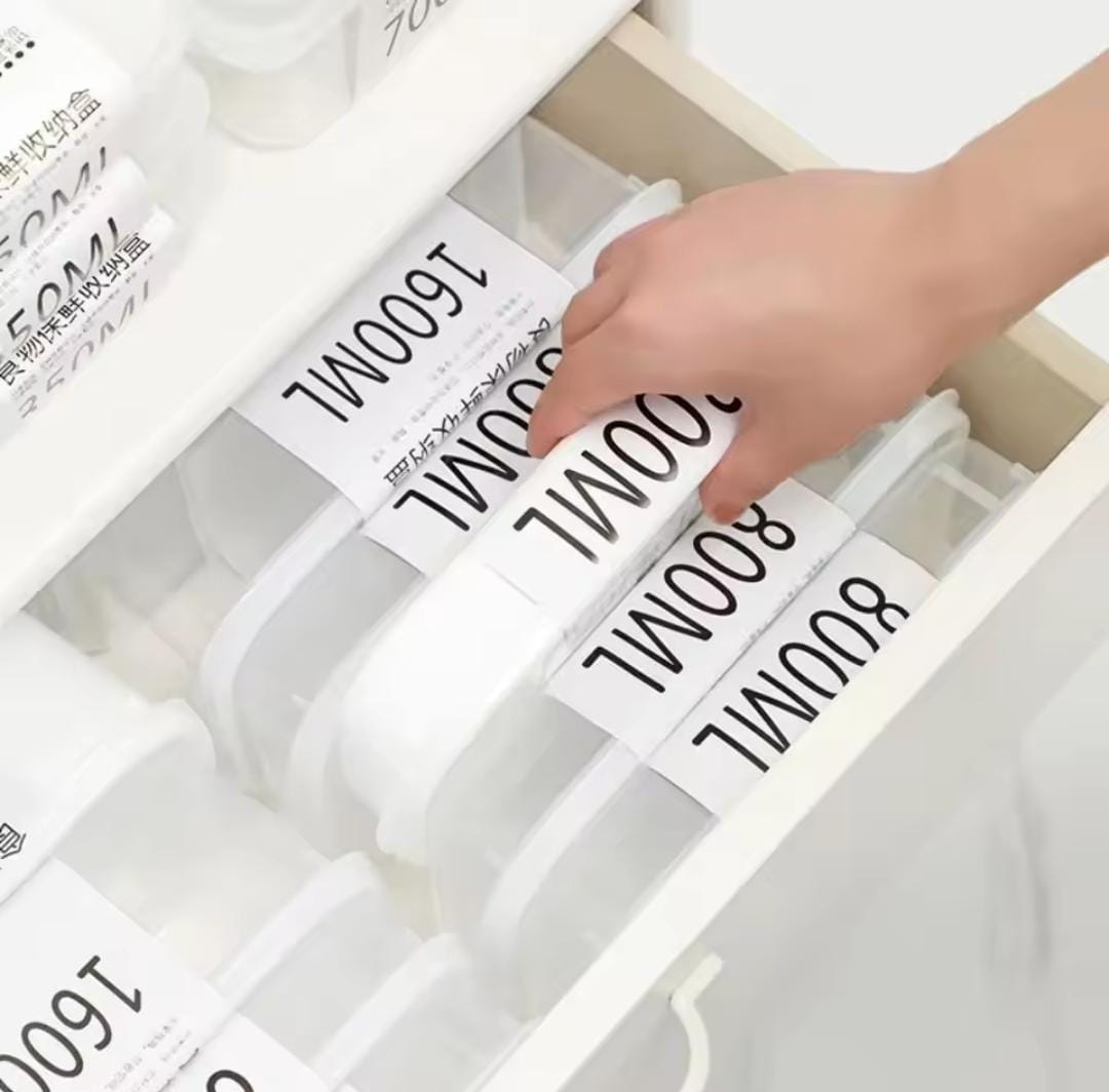 Freezer /fridge stackable food storage containers