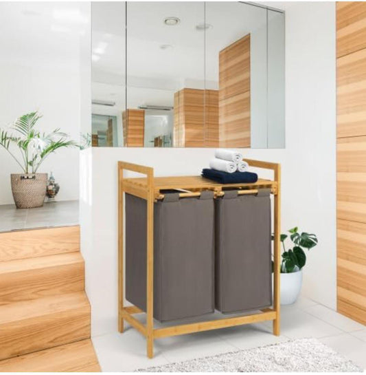 in 1 Bamboo laundry garment sorting/Storage