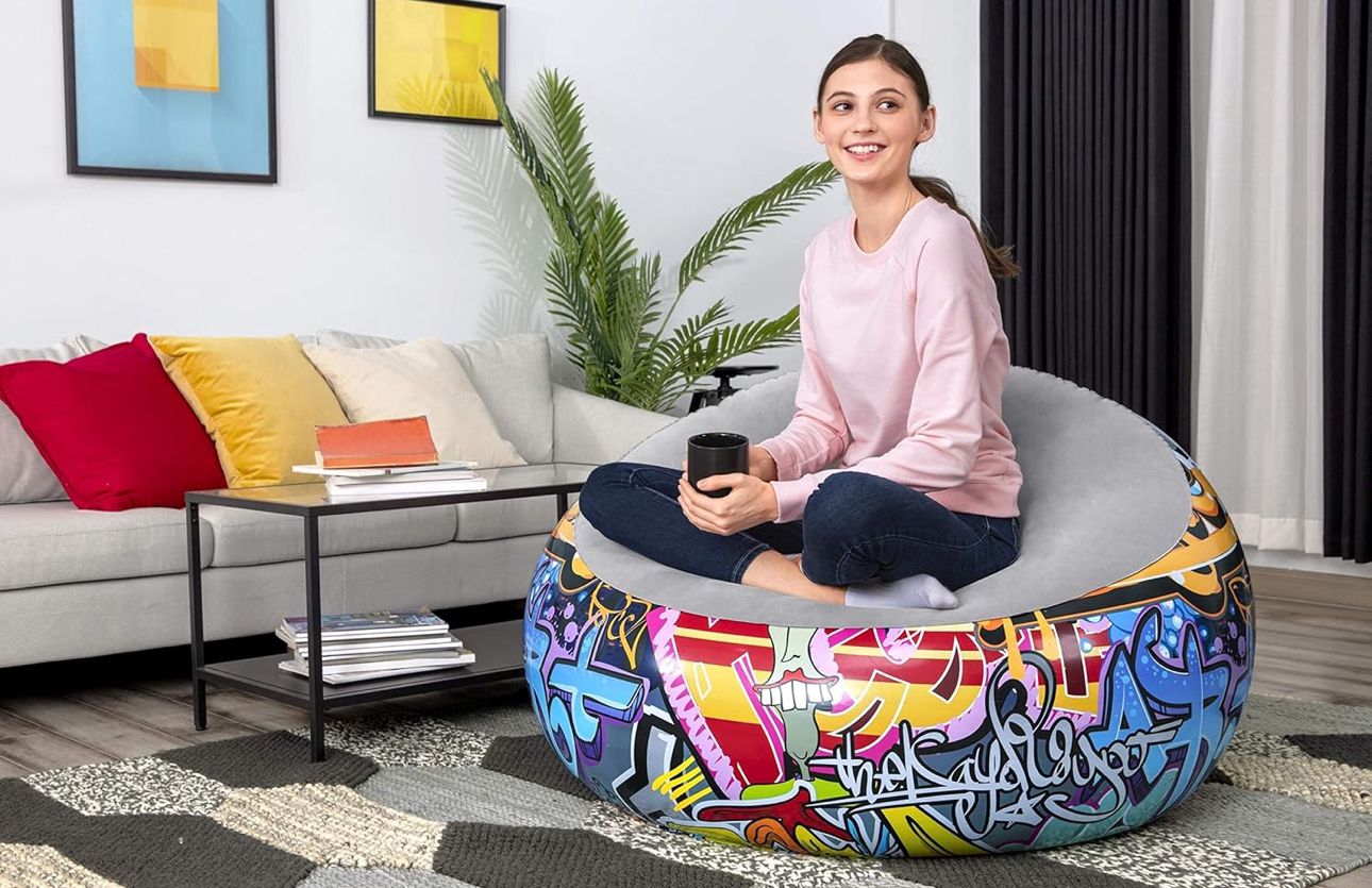 Graffiti Inflatable bean bag Airchair