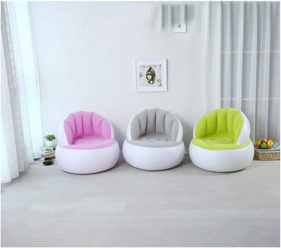 Comfortable Chair Pouf with Backrest Kids inflatable chair