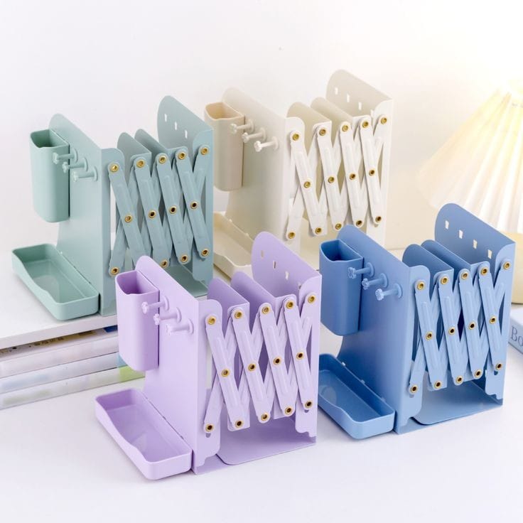 Expandable Metallic Bookshelf