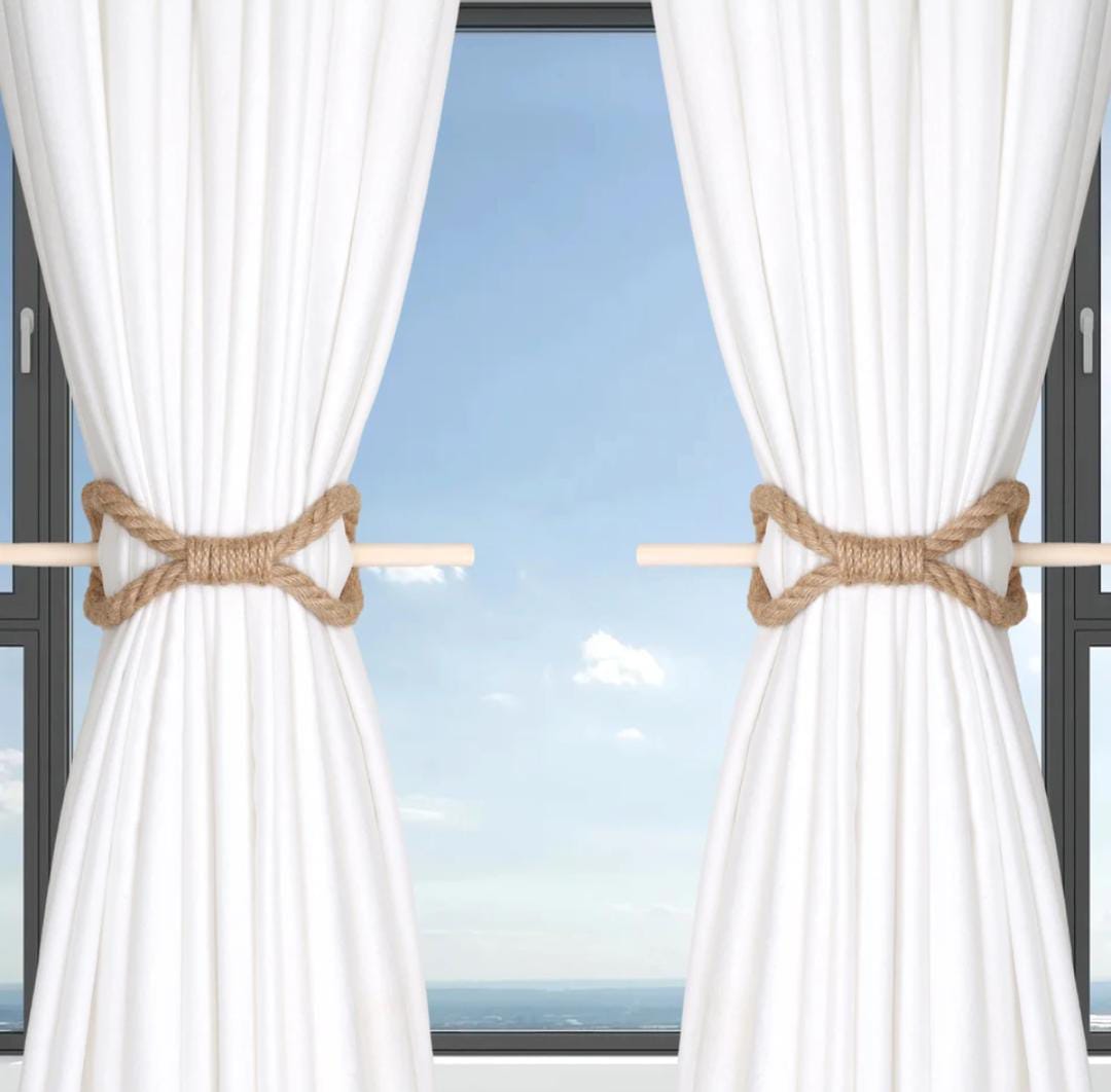 Curtain Tiebacks Rustic Holdbacks for Drapes