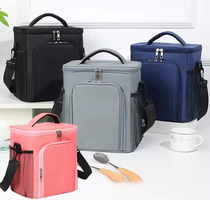 Large capacity 2 compartment lunch bag