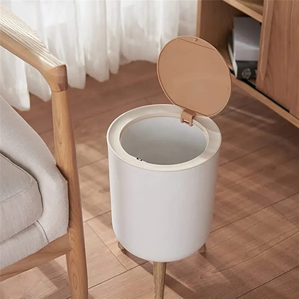 High quality dustbin with Wood Grain Cover