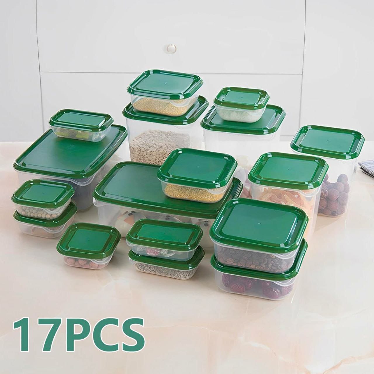 17pcs food storage boxes with  lids