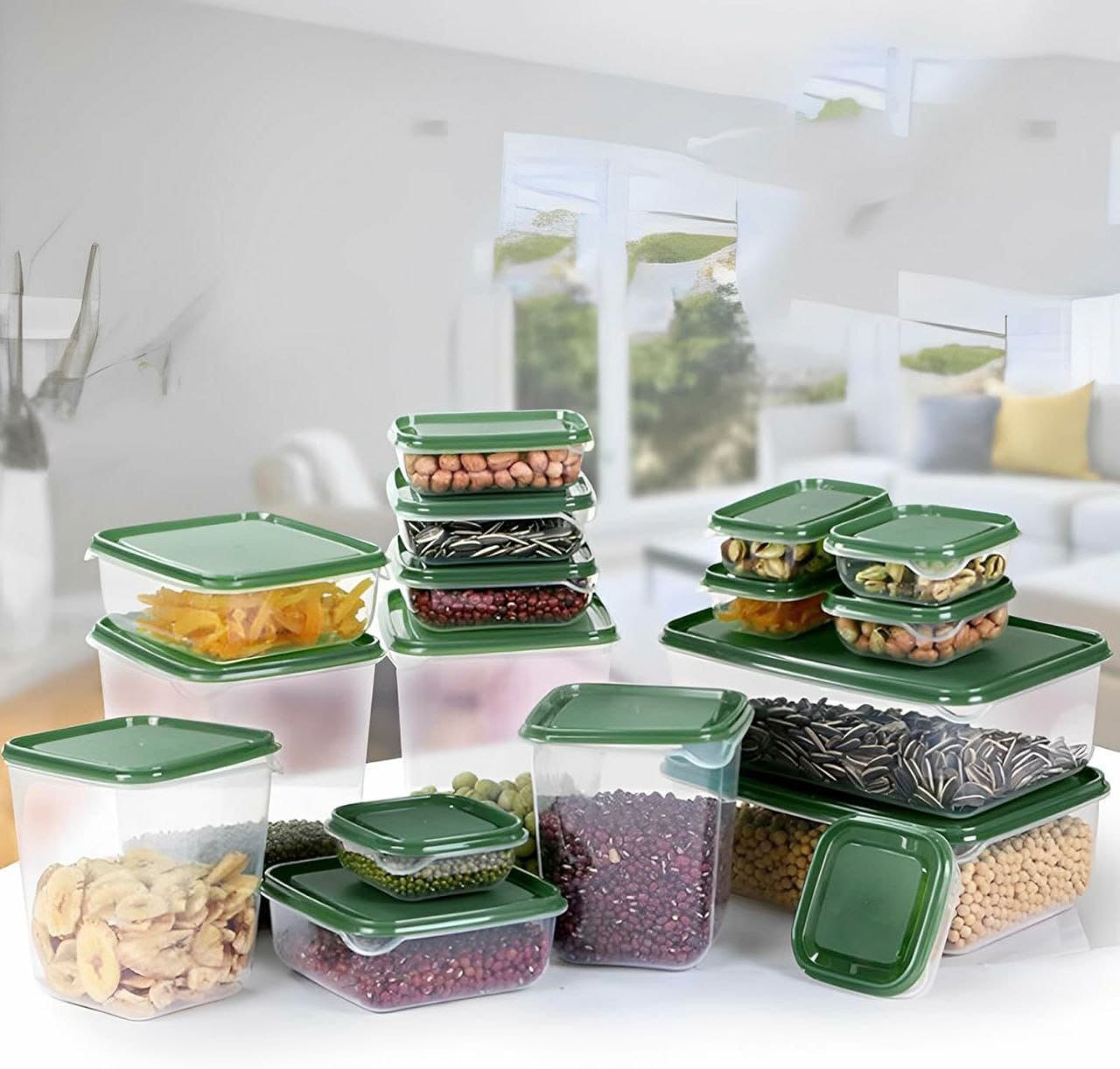 17pcs food storage boxes with  lids