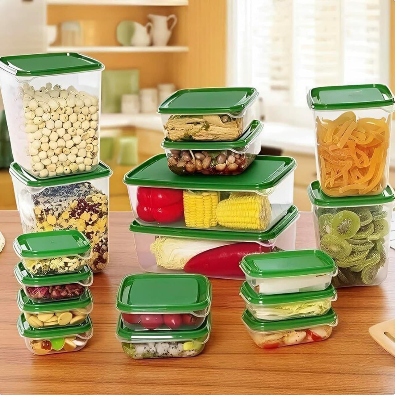 17pcs food storage boxes with  lids