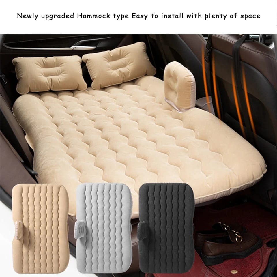 Portable car back seat bed