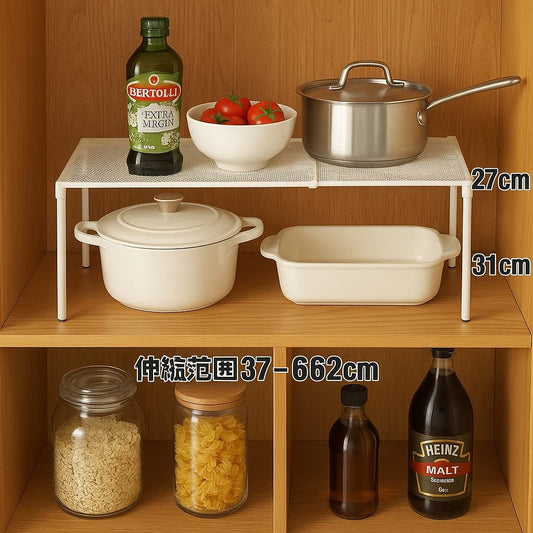 Extendable under the shelf organizer