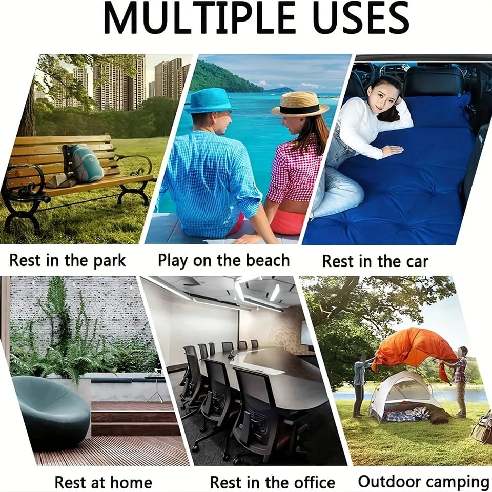 Portable car back seat bed