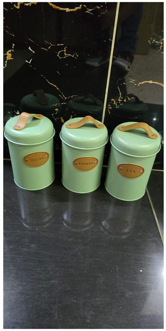 3pc Alloy canister set