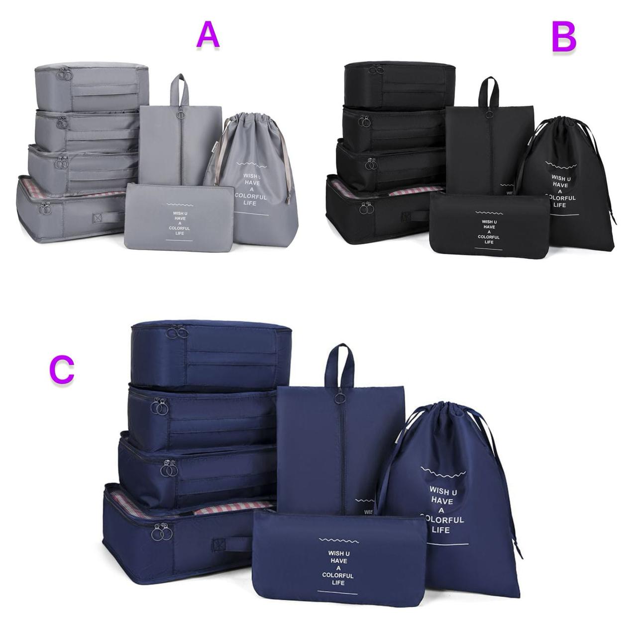 7 pcs luggage organiser