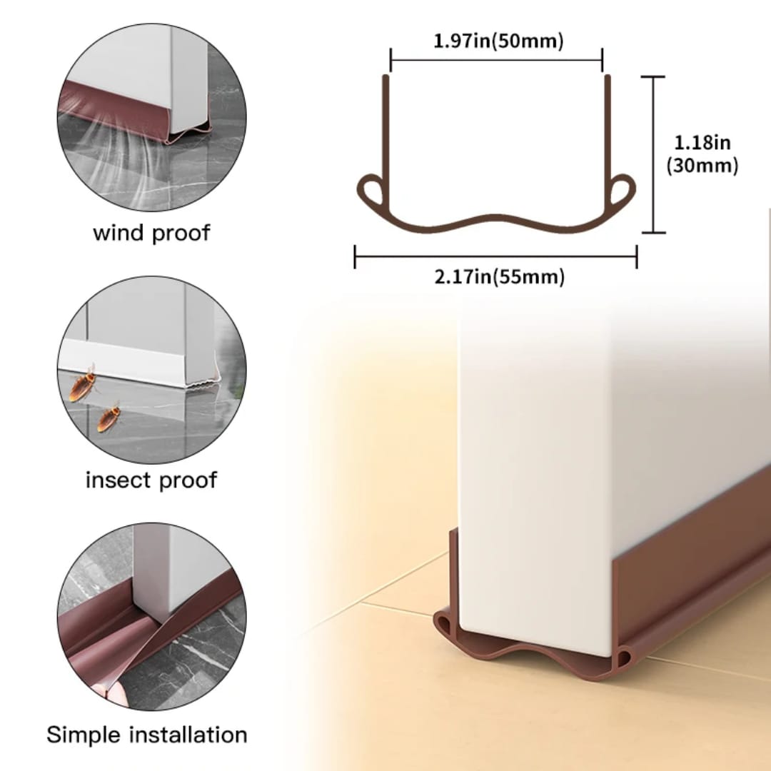 Silicone door strip