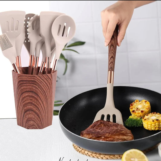 Aesthetic durable silicone spoon