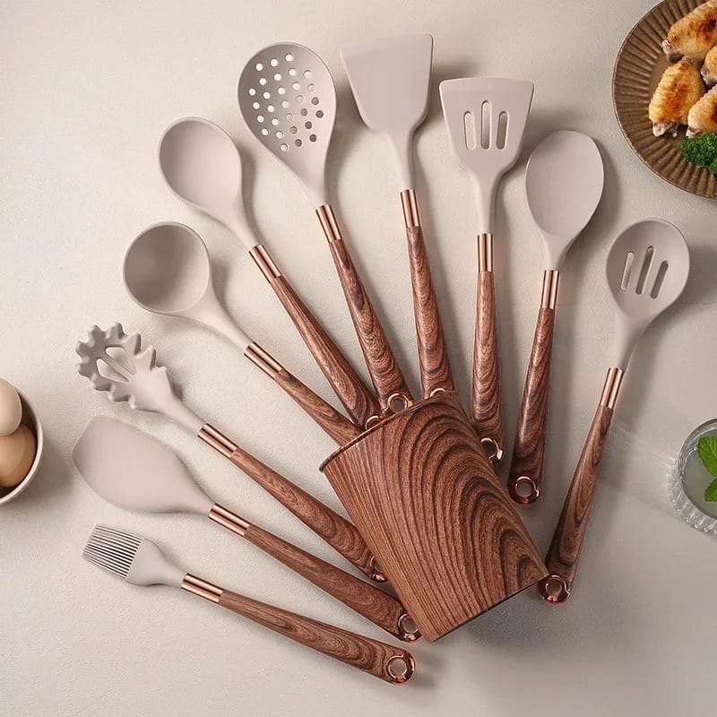 Aesthetic durable silicone spoon