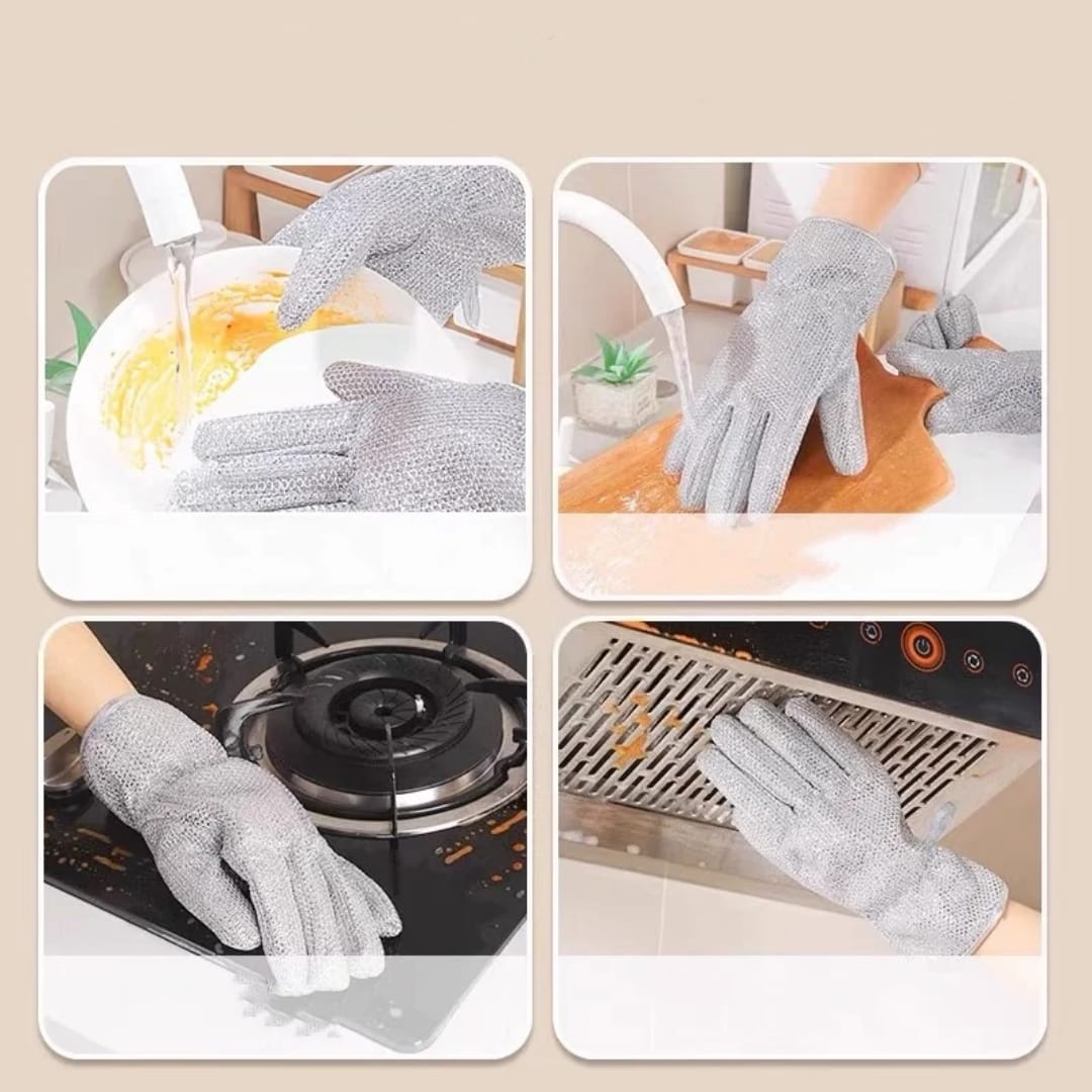 Scrubbing gloves