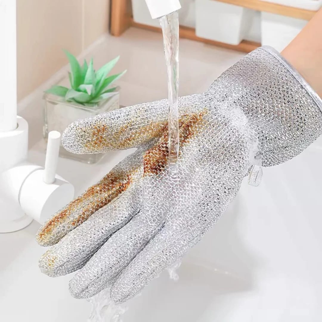 Scrubbing gloves