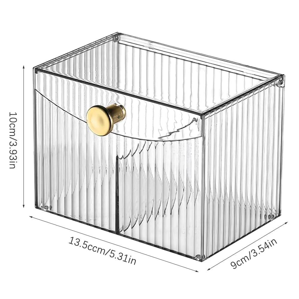 2 compartment Acrylic storage box