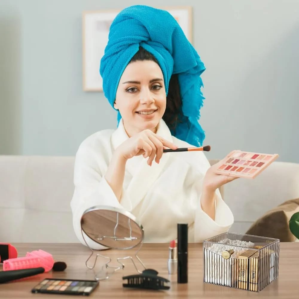 2 compartment Acrylic storage box