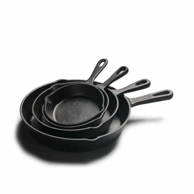 4pcs cast Iron skillets