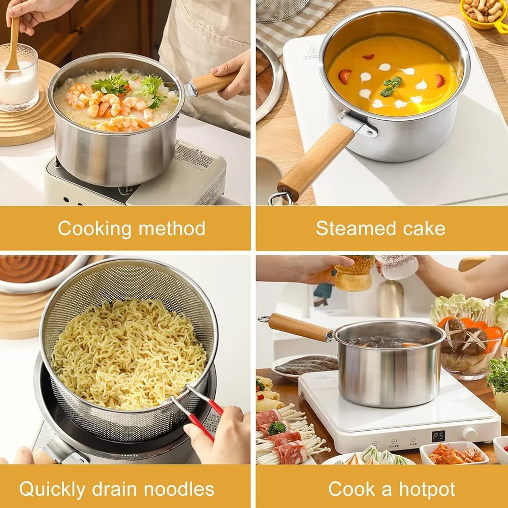 2 in 1 milk frying pot