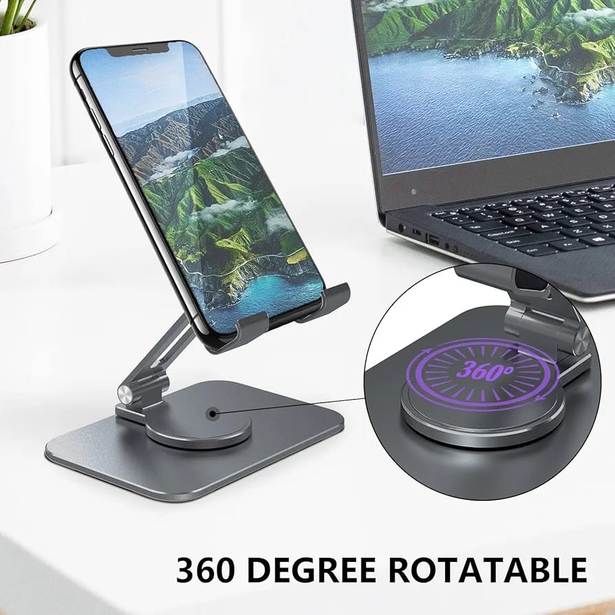 Rotating phone holder